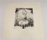 VINTAGE SIGNED TRIAL PROOF "SNOW BEAR"