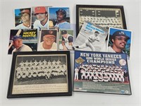 ASSORTMENT OF BASEBALL PHOTOS, MANTLE RECORD