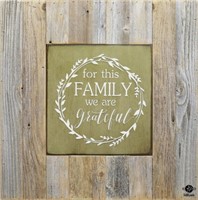 Wood Sign w/ Family Quote