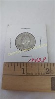 1943 Silver Quarter