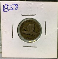 1858 US flying eagle Cent