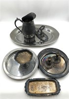 Silverplate Stainless Steel and Silver Dishware