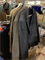 Assorted mens dress jackets and more.