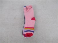 12-Pk Girl's Crew Cut Sock, Purple and Pink