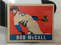 1949 Leaf Baseball Card #57 Bob McCall