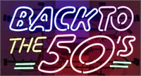 Back to The 50s Neon Sign