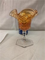 Cambridge Glass Inverted Feather #2651 Compote