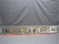 Washington Wizards Way Metal Street Sign