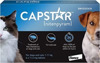 Bag of 3 packages of Capstar Oral Flea Treatment