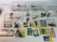 2 Tubs W/Fishing Lures & Tackle