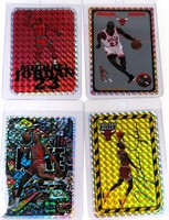 Four (4) Michael Jordan hologram stickers?