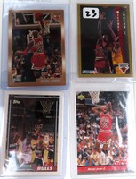 Four (4) Michael Jordan Basketball Cards