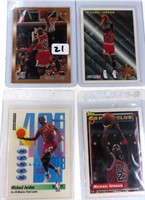 Four (4) Michael Jordan Cards