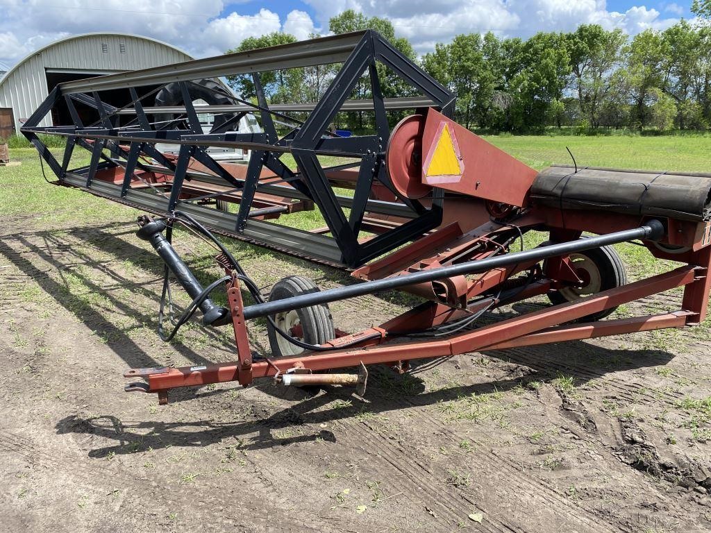 21' IH pull type swather, manual included