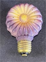 VTG Purple Flower Figural Light Bulb 115V 8Cp