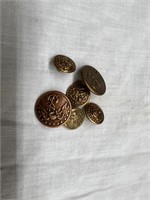 VERY OLD BRASS BUTTONS