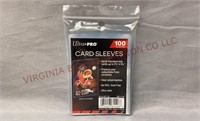 100 Clear Soft Card Sleeves - Standard Size