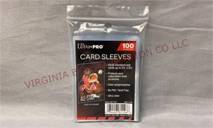 100 Clear Soft Card Sleeves - Standard Size