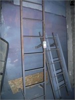 10' metal ladder, 2 - 5' metal ladders