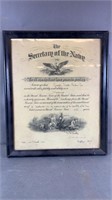 1922 Secretary Of The Navy Honorable Discharge