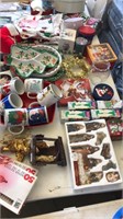 Huge lot of Christmas themed decor including