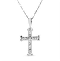 Dazzling .30ct Diamond Cross Necklace