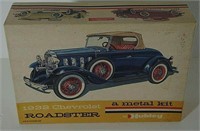 HUBLEY 1932 CHEVROLET ROADSTER CAR METAL BOX MIB