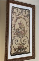 PAIR OF FRAMED TAPESTRIES 48Hx26W