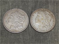 1921 D & 1921 S Morgan SILVER Dollars