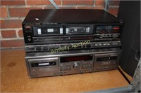 FISHER CR-W56 STEREO DOUBLE CASSETTE DECK &