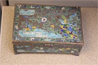 Antique Chinese Enamel on Copper Box