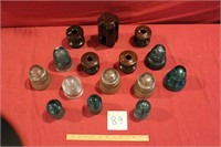 Antique Assorted Lot of Glass/Ceramic Insulators