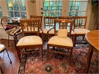 A Set of Six Regency-style Dining Chairs