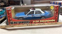 New York police department die cast metal car