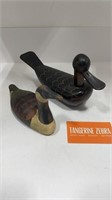 Wood Carved and Resin (?) Duck Lot