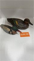 Wood Carved & Painted Ducks