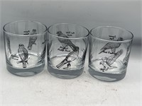 Birds of Prey Rocks Glass Set