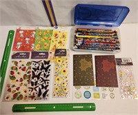 Stickers, pencil collection, +