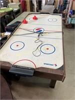 Sportcraft air hockey table.  Puck and 2 pushers