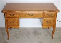 Colonial Style Desk with Five Drawers