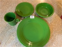 Fiesta Ware HLC Shamrock Green 4pc