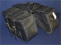 Set  Leather River Road Motorcycle Saddle Bags