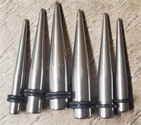 (6) Stainless Steel 6-Gauge Jewelry Spikes