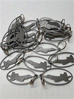 (20 Metal Fighter Jet Key Rings - Manufactured in