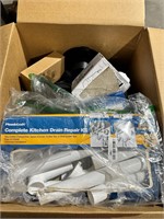 Large box lot of home improvement items, new