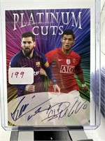 LIONEL MESSI CRISTIANO RONALDO SOCCER CARD