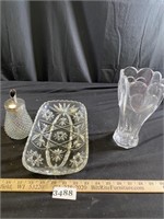 Clear Glass Items - Vase & More