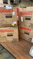1 LOT  3-HUGGIES DIAPERS SIZE 4, 116  CT./ 1-
