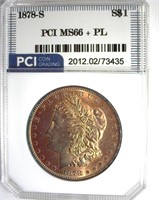 1878-S Morgan MS66+ PL LISTS $5500