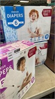 1 LOT 1-MEMBER’S MARK DIAPERS SIZE 5, 168 CT./